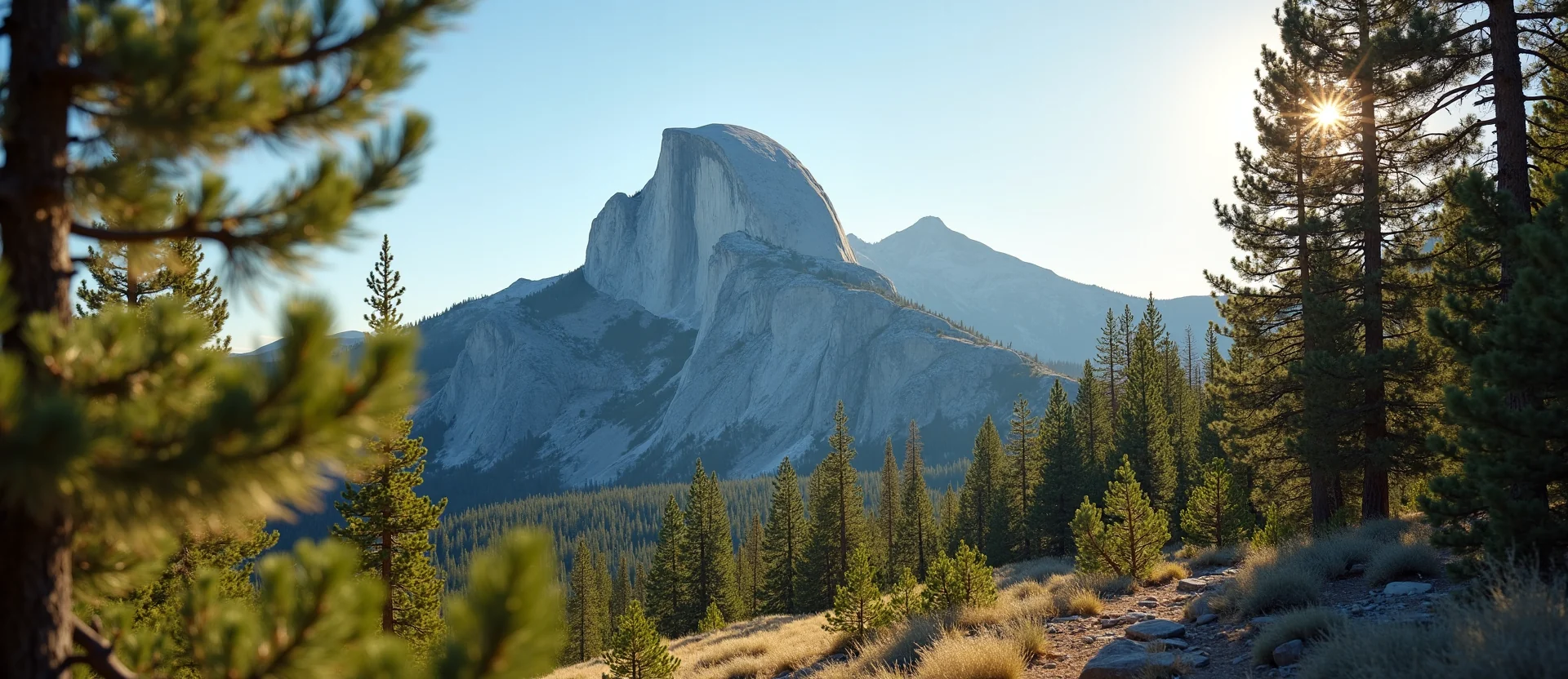 Symbolizing Stability/Peak: A local Ponderosa Pine jagged granite peak. - AI Generated
