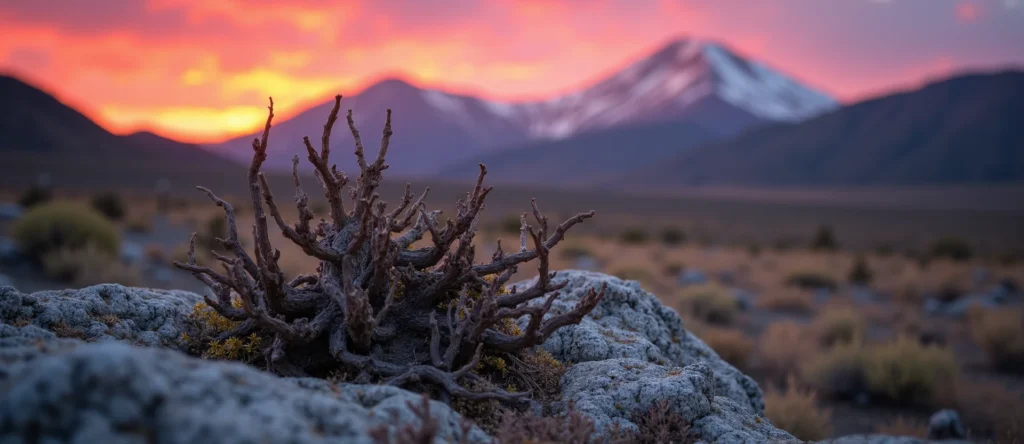 Symbolizing Growth/Resilience: A local Bitterbrush gnarled juniper roots. - AI Generated