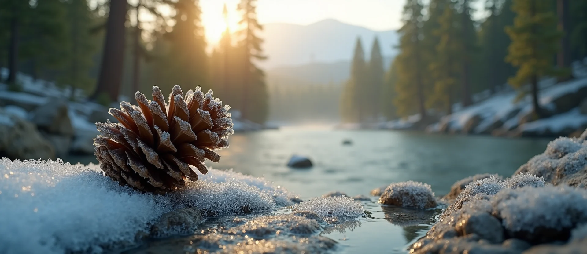 Symbolizing Seed/New Beginning: A local Quaking Aspen opening pine cone. - AI Generated