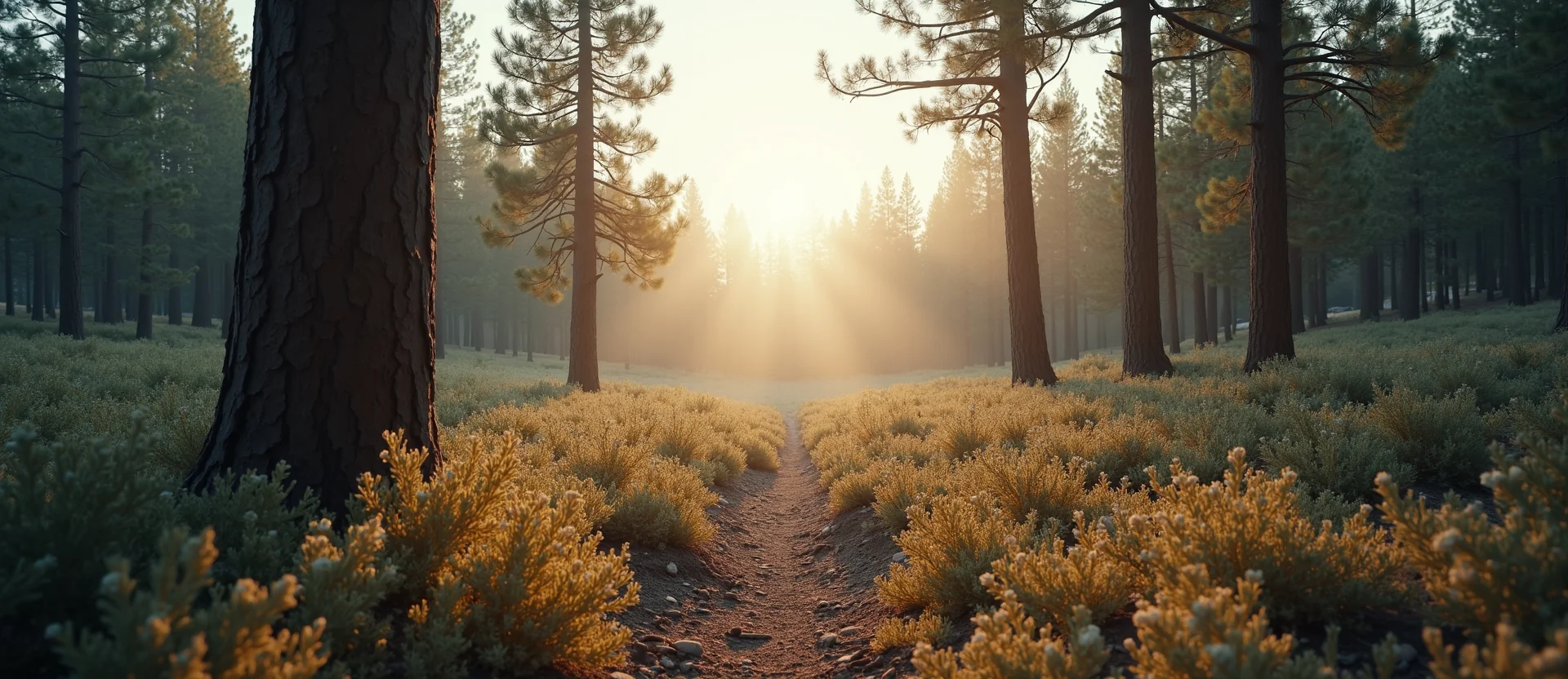 Symbolizing Identity/Local: A local Manzanita Washoe Valley floor. - AI Generated