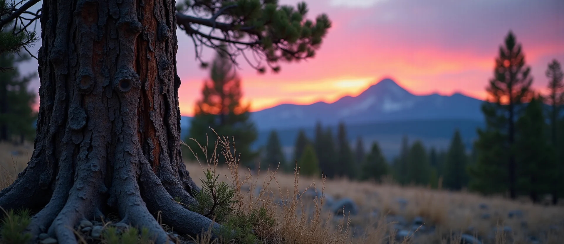 Symbolizing Growth/Resilience: A local Quaking Aspen sturdy weathered tree trunk. - AI Generated