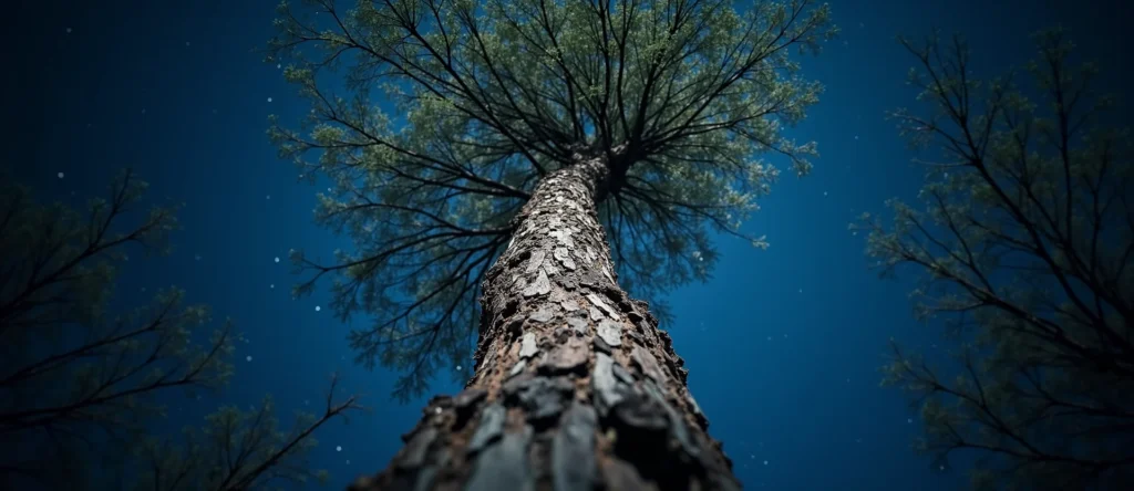 Symbolizing Growth/Resilience: A local Bitterbrush sturdy weathered tree trunk. - AI Generated
