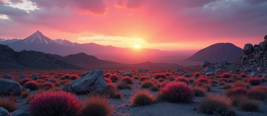 Symbolizing Identity/Local: A local Indian Paintbrush Peavine Mountain silhouette. - AI Generated