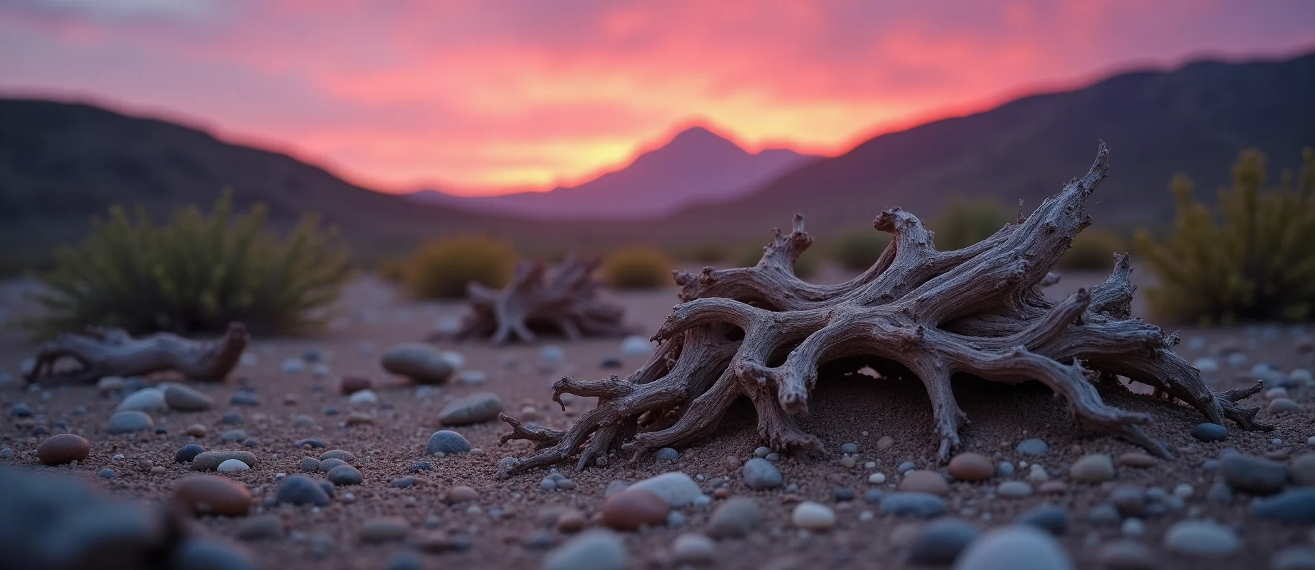 Symbolizing Growth/Resilience: A local Sagebrush (Artemisia tridentata) gnarled juniper roots. - AI Generated