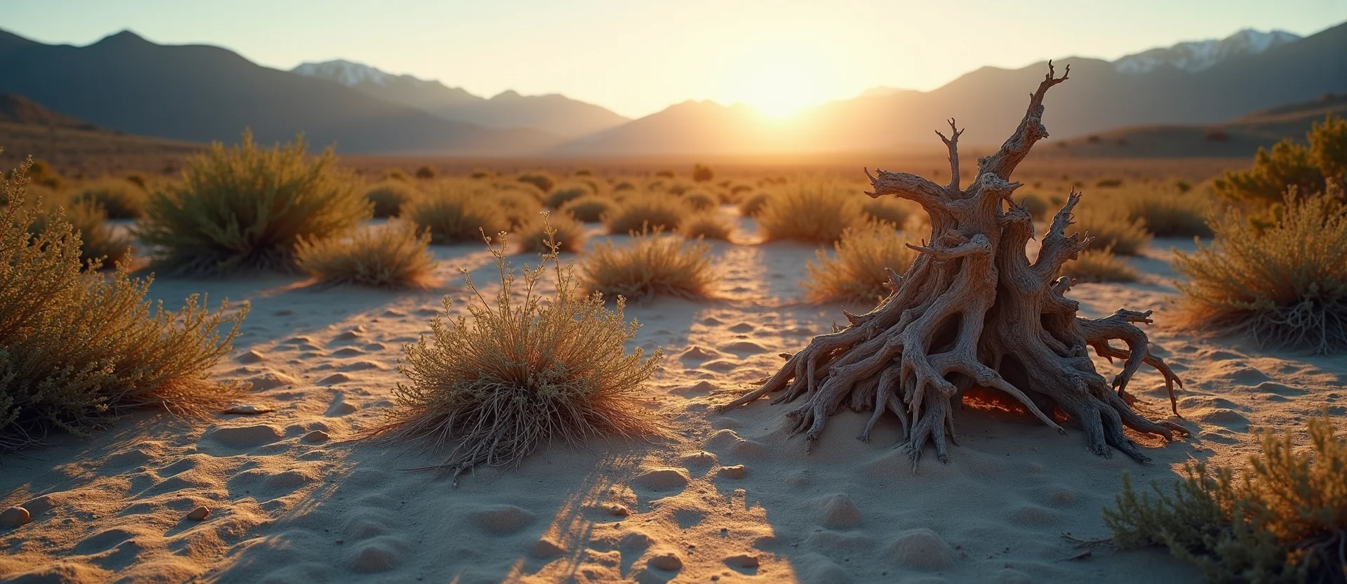 Symbolizing Growth/Resilience: A local Bitterbrush gnarled juniper roots. - AI Generated