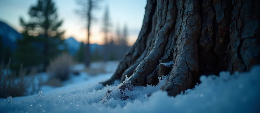 Symbolizing Growth/Resilience: A local Manzanita sturdy weathered tree trunk. - AI Generated