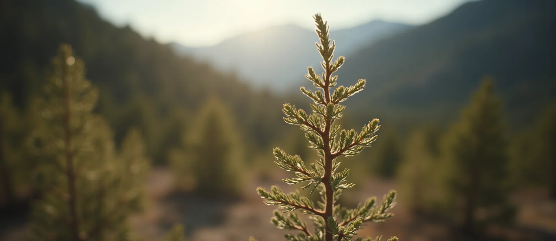 Symbolizing Growth/Resilience: A local Mountain Mahogany new branch reaching for the sky. - AI Generated