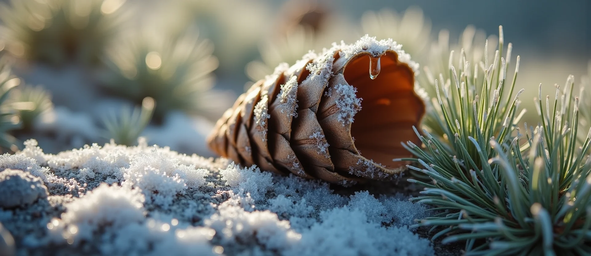 Symbolizing Seed/New Beginning: A local Sagebrush (Artemisia tridentata) opening pine cone. - AI Generated