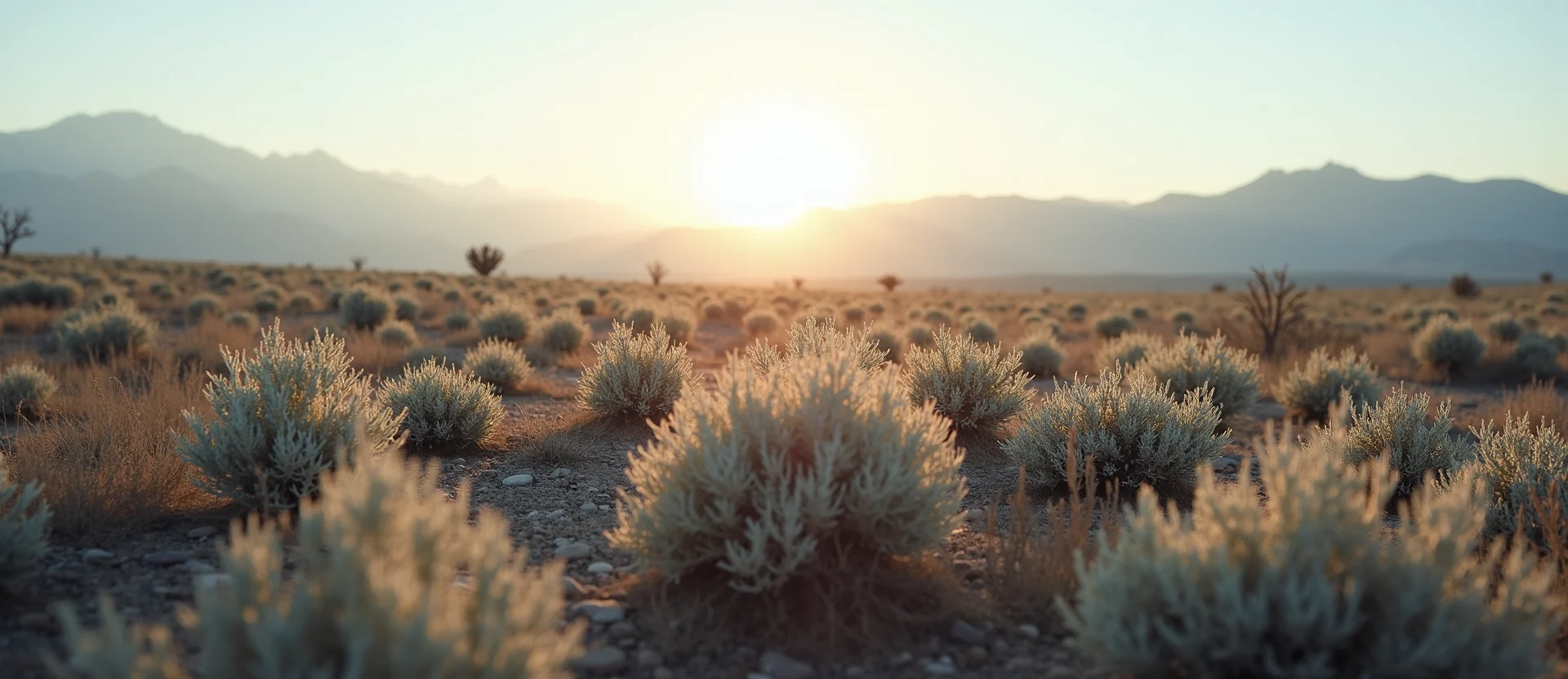 Symbolizing Identity/Local: A local Sagebrush (Artemisia tridentata) Peavine Mountain silhouette. - AI Generated
