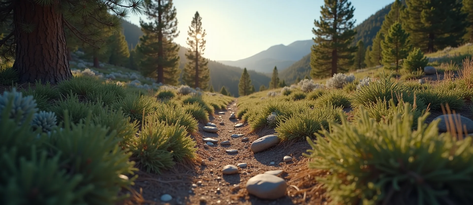Symbolizing Identity/Local: A local Mountain Mahogany Washoe Valley floor. - AI Generated