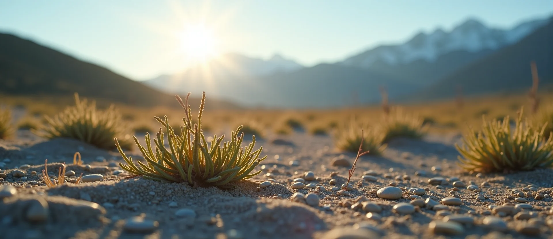 Symbolizing Growth/Resilience: A local Indian Paintbrush new branch reaching for the sky. - AI Generated