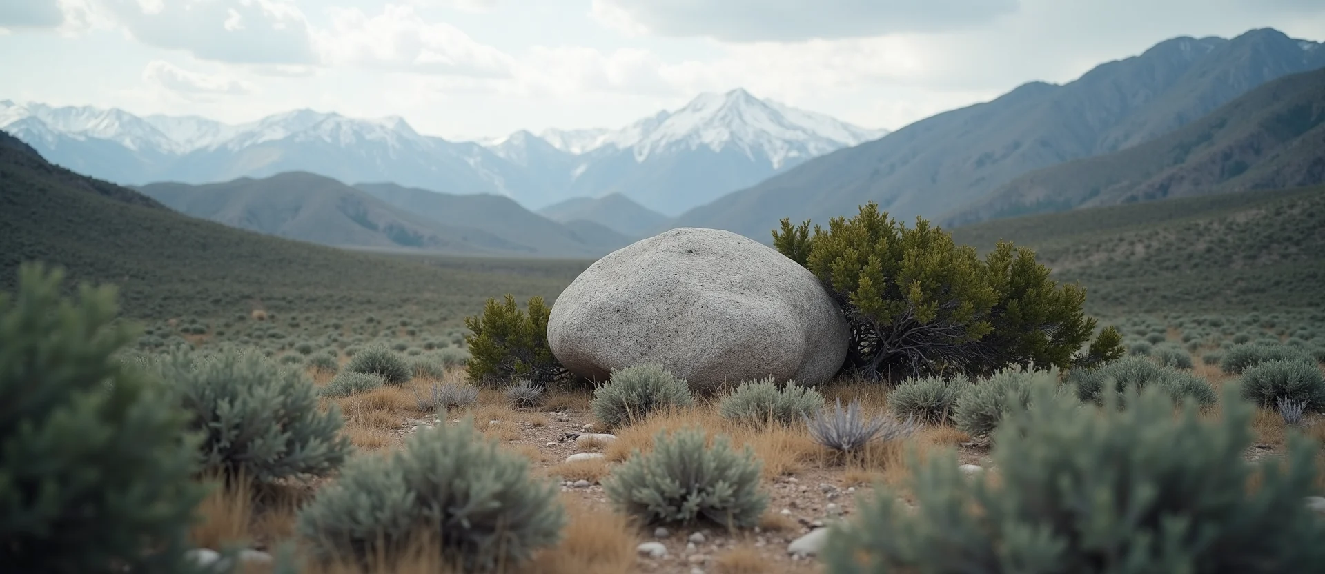 Symbolizing Stability/Peak: A local Sierra Juniper unshakable boulder. - AI Generated