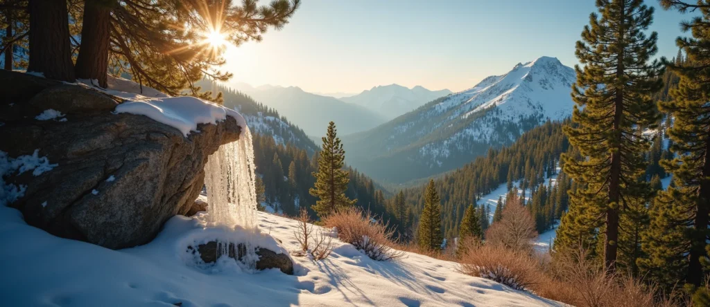 Symbolizing Identity/Local: A local Manzanita Sierra Nevada skyline. - AI Generated