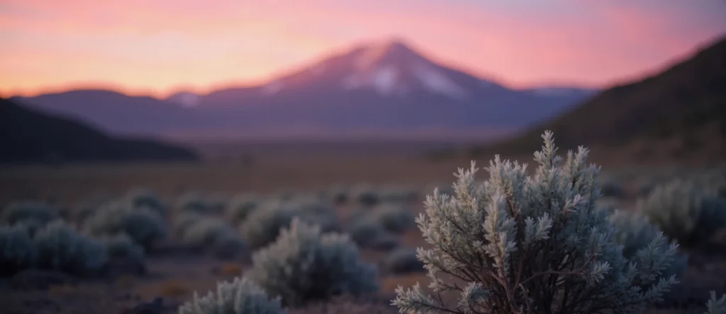 Symbolizing Identity/Local: A local Rabbitbrush High Desert vista. - AI Generated