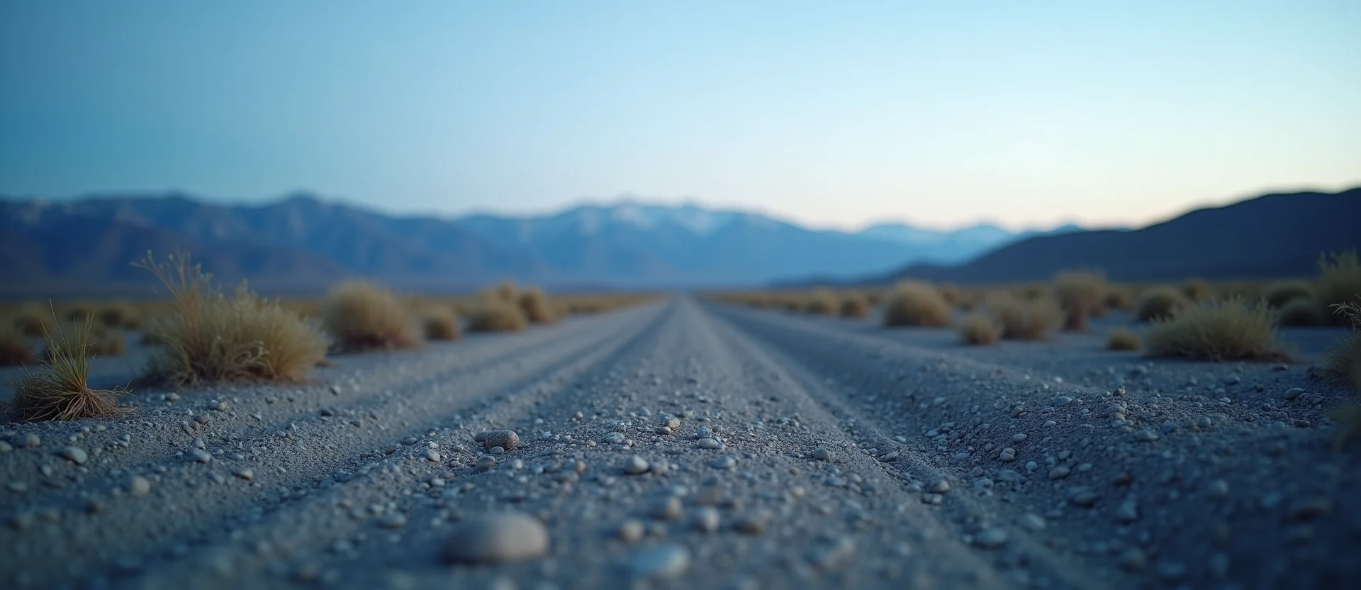Symbolizing Stability/Peak: A local Desert Peach distant Sierra horizon. - AI Generated