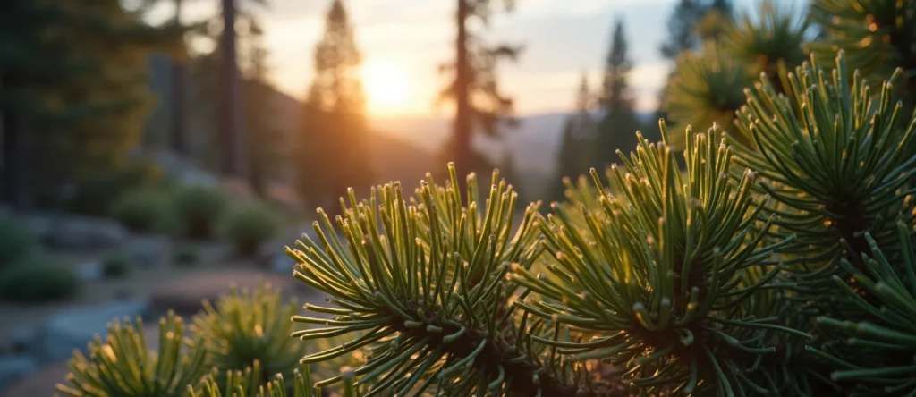 Symbolizing Identity/Local: A local Manzanita Sierra Nevada skyline. - AI Generated