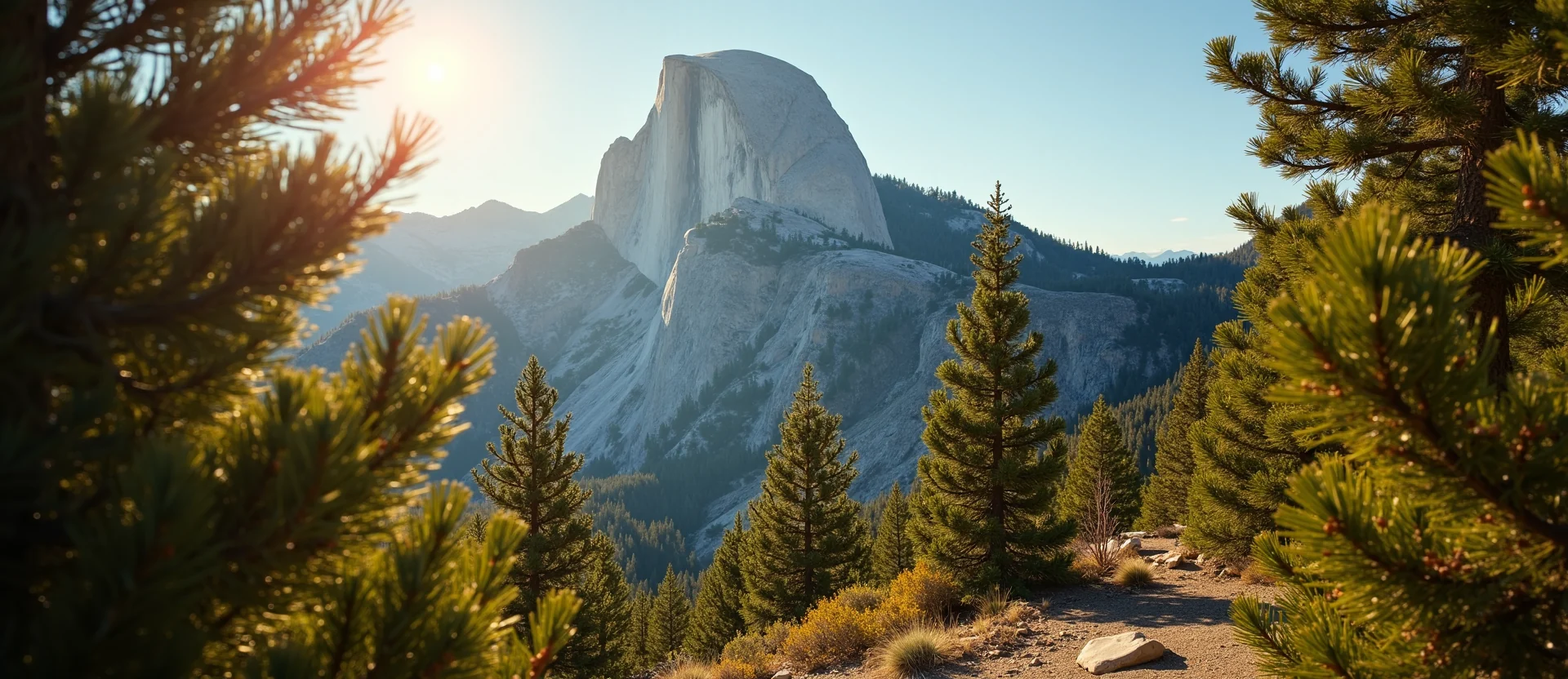 Symbolizing Stability/Peak: A local Desert Peach jagged granite peak. - AI Generated
