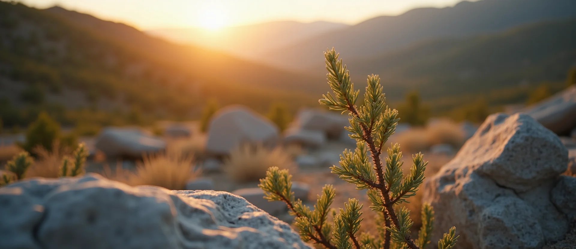 Symbolizing Growth/Resilience: A local Sierra Juniper new branch reaching for the sky. - AI Generated