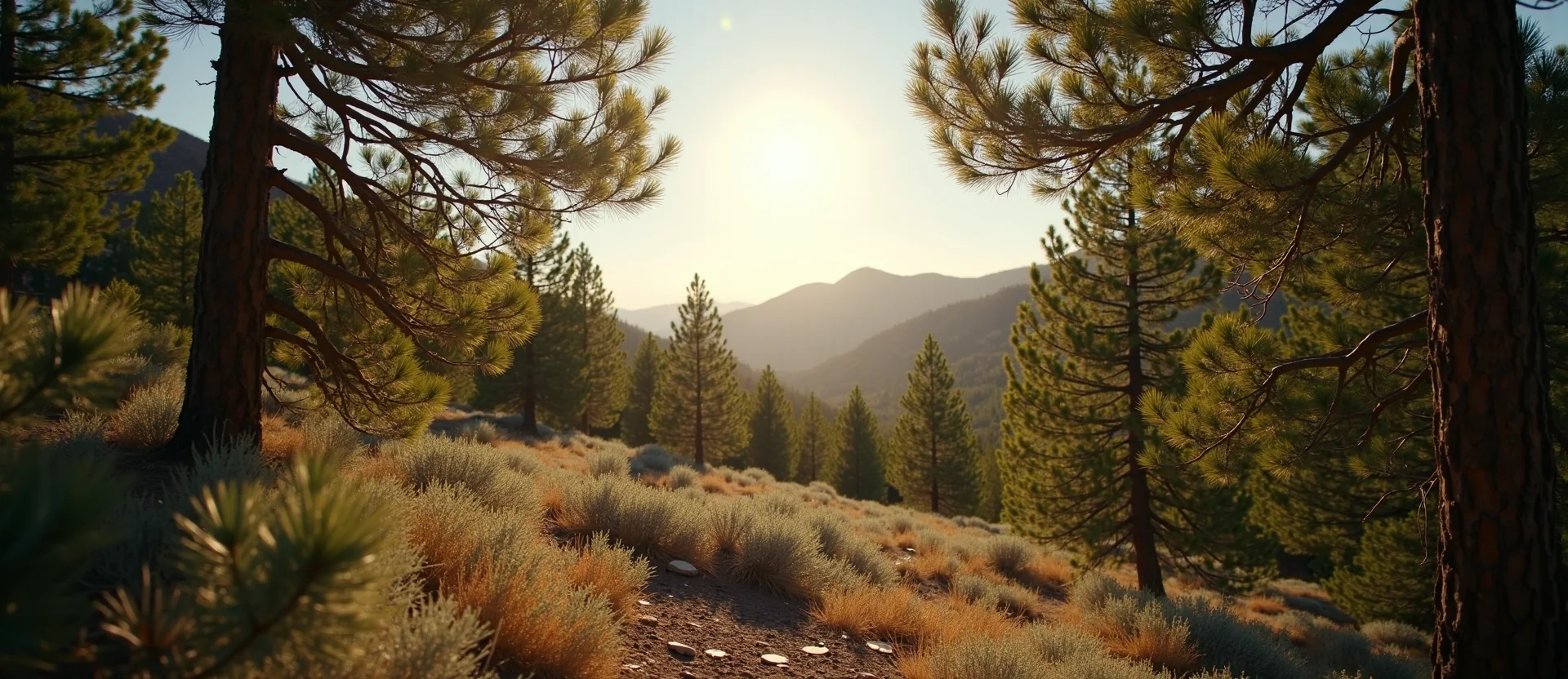Symbolizing Identity/Local: A local Sierra Juniper Peavine Mountain silhouette. - AI Generated