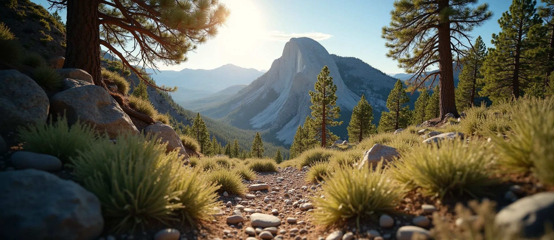 Symbolizing Stability/Peak: A local Sagebrush (Artemisia tridentata) solid mountain ridge. - AI Generated