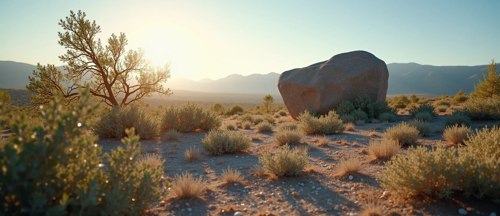 Symbolizing Stability/Peak: A local Manzanita unshakable boulder. - AI Generated
