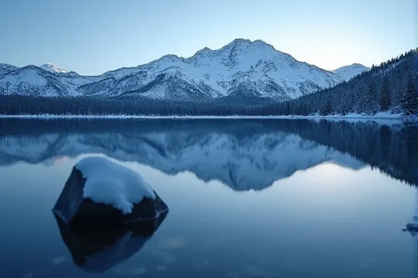 Low-angle dramatic view of Mt. Rose reflected in Lake Tahoe, symbolizing the clinical clarity gained through socio-environmental assessment.