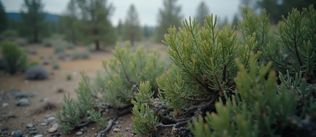 Symbolizing Growth/Resilience: A local Indian Paintbrush thriving aspen grove. - AI Generated