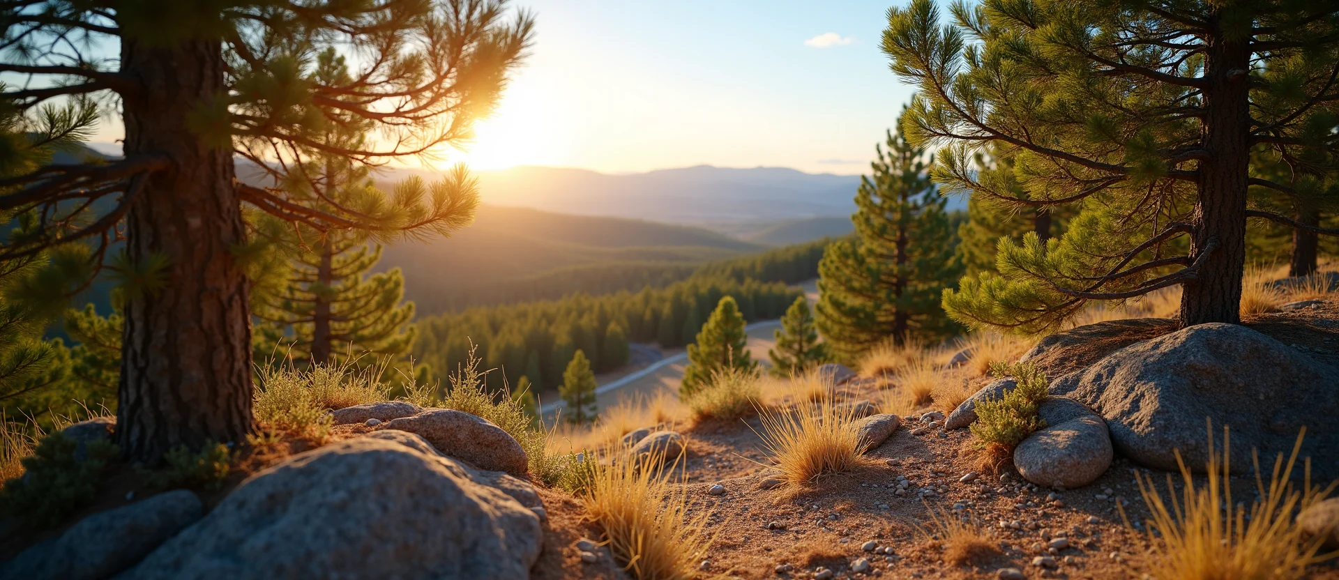 Symbolizing Identity/Local: A local Quaking Aspen High Desert vista. - AI Generated