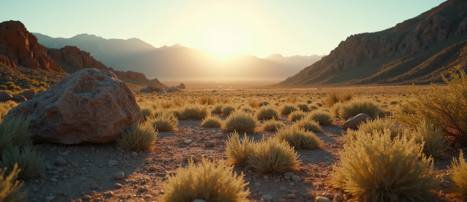Symbolizing Identity/Local: A local Sagebrush (Artemisia tridentata) Washoe Valley floor. - AI Generated