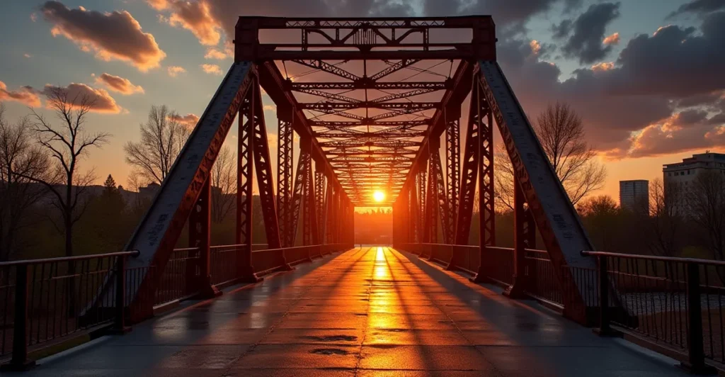 Dramatic low-angle view of the Virginia Street bridge in Reno symbolizing a bridge to a new life in recovery.