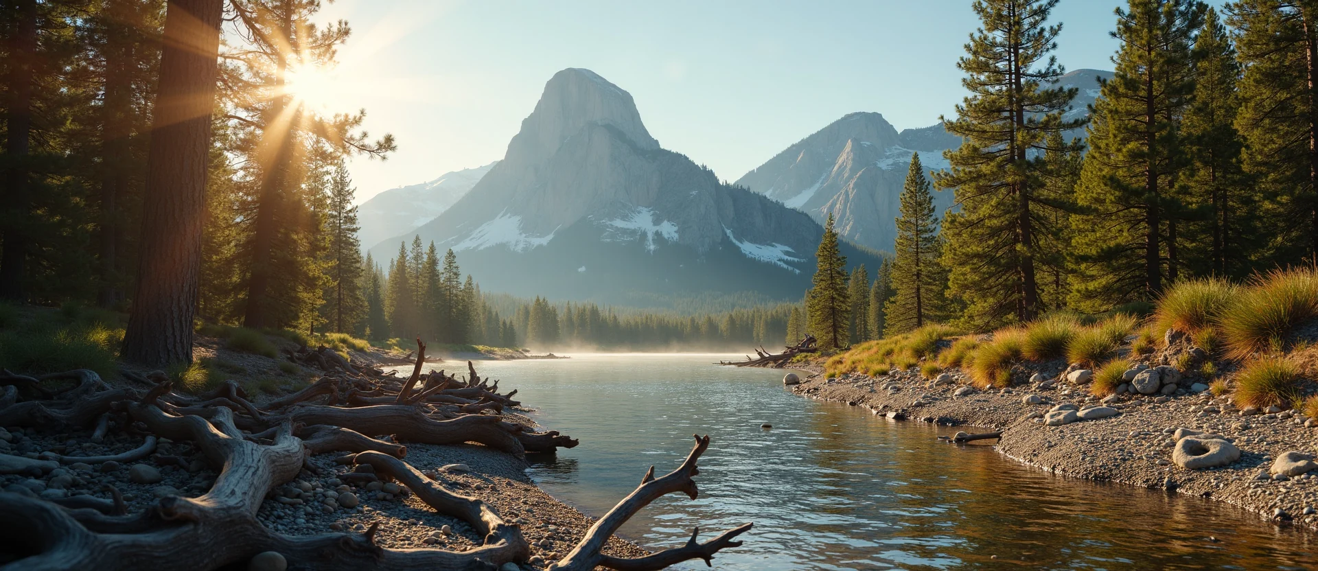 Symbolizing Stability/Peak: A local Ponderosa Pine jagged granite peak. - AI Generated