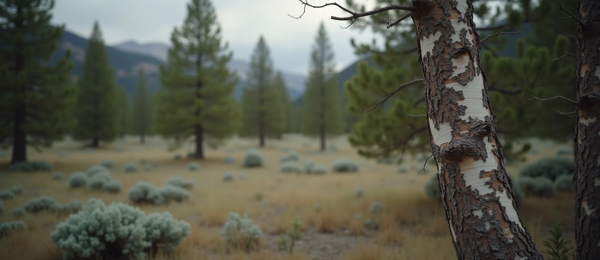 Symbolizing Growth/Resilience: A local Mountain Mahogany thriving aspen grove. - AI Generated