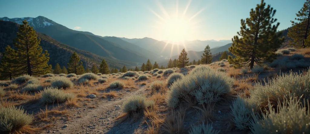 Symbolizing Identity/Local: A local Sierra Juniper Mt. Rose foothills. - AI Generated