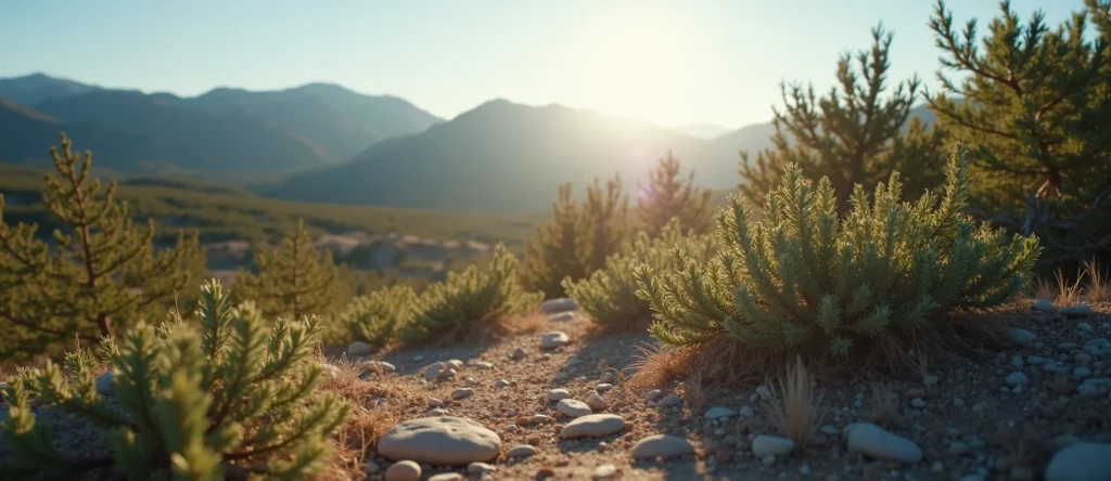 Symbolizing Identity/Local: A local Bitterbrush High Desert vista. - AI Generated