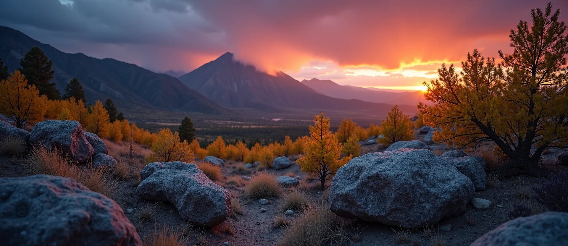 Symbolizing Flow/Cleansing: A local Quaking Aspen raindrops on desert leaves. - AI Generated