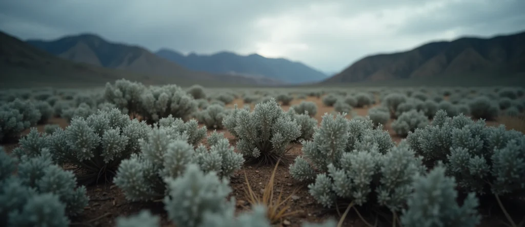 Symbolizing Identity/Local: A local Bitterbrush Peavine Mountain silhouette. - AI Generated