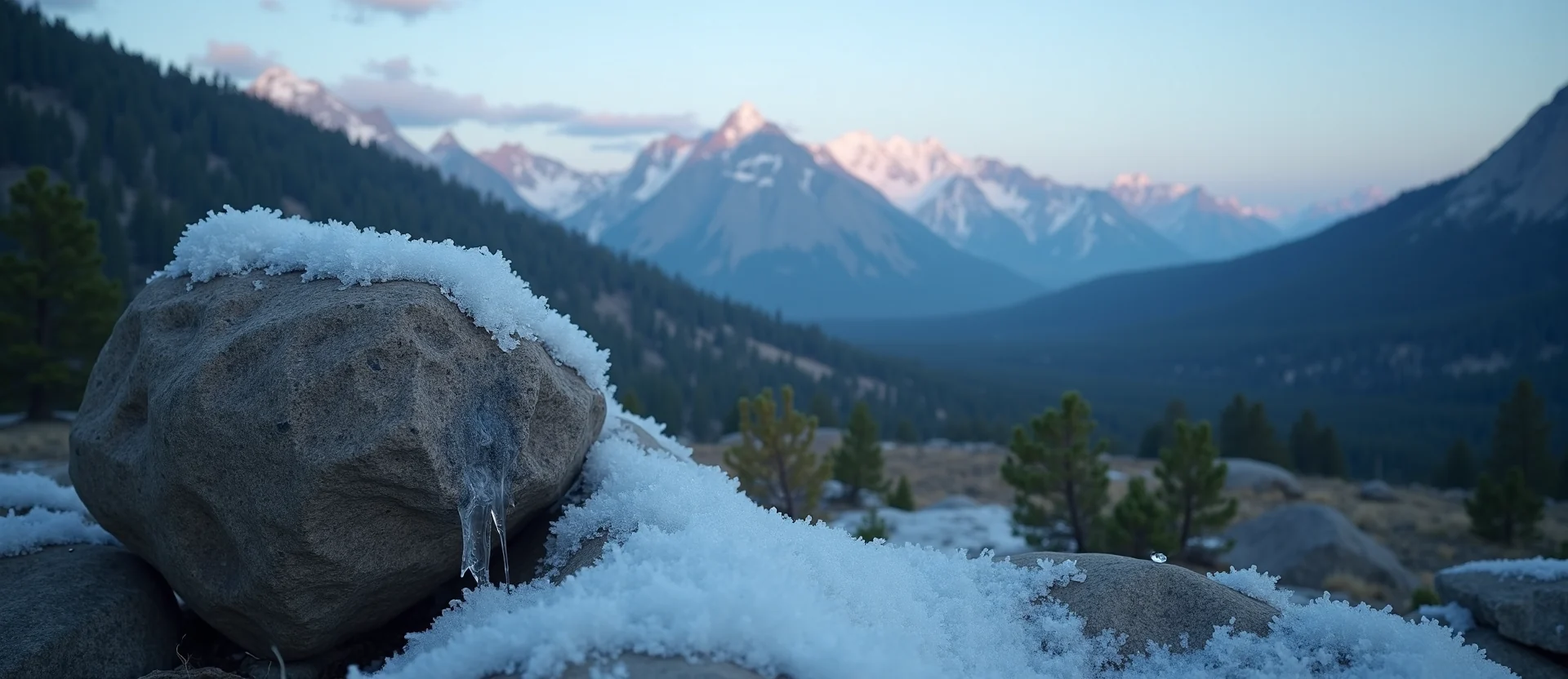 Symbolizing Stability/Peak: A local Mountain Mahogany unshakable boulder. - AI Generated