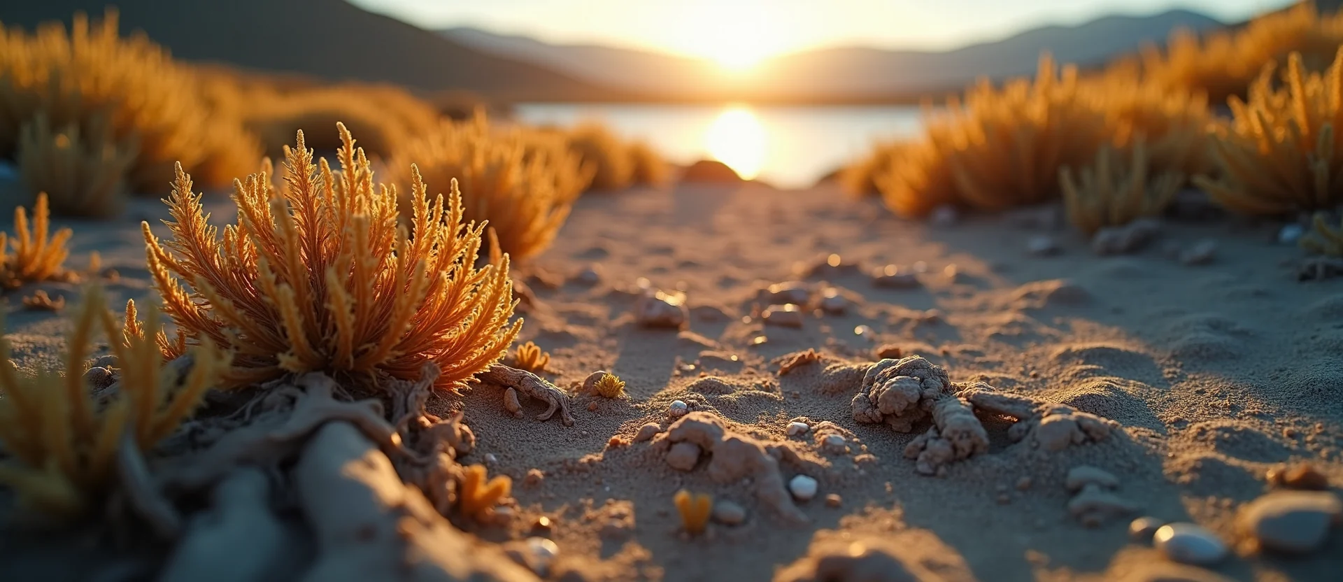Symbolizing Identity/Local: A local Indian Paintbrush High Desert vista. - AI Generated