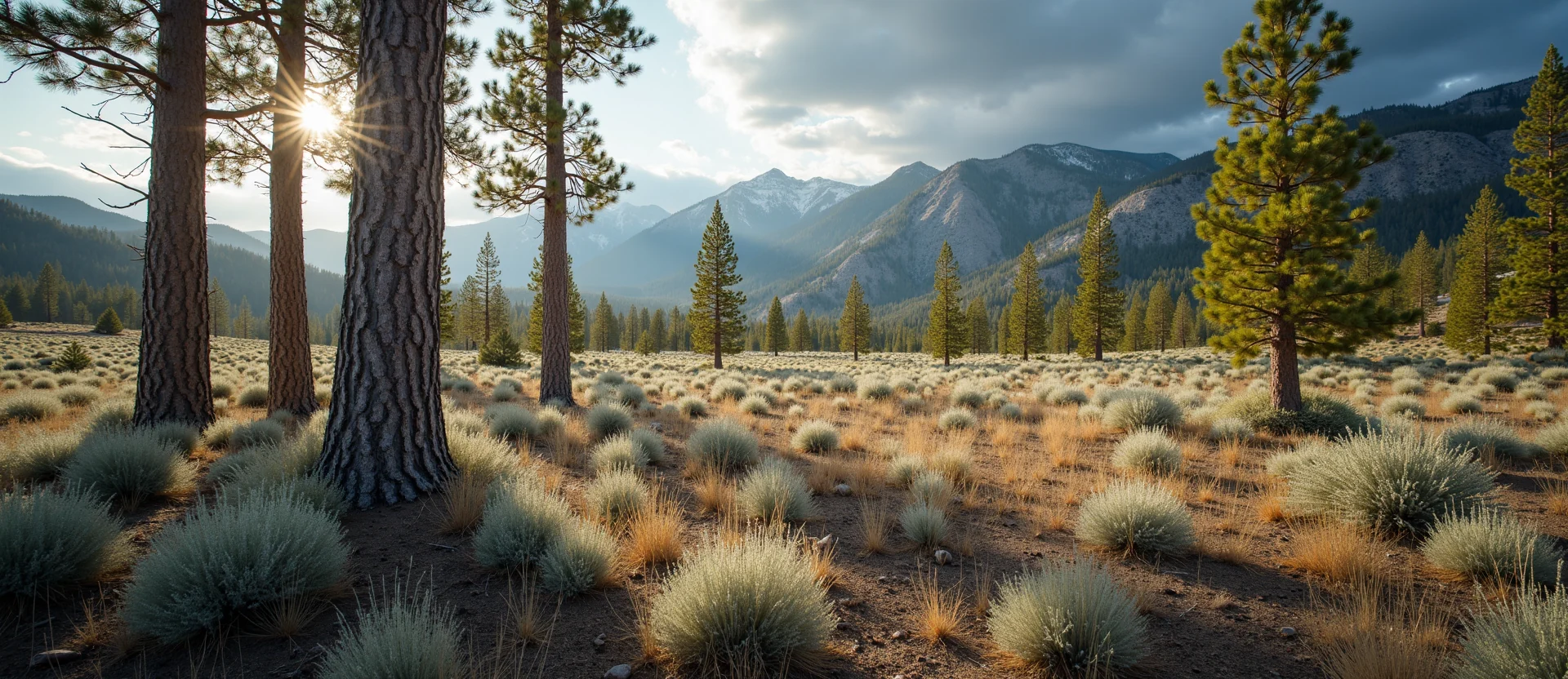 Symbolizing Growth/Resilience: A local Sagebrush (Artemisia tridentata) thriving aspen grove. - AI Generated