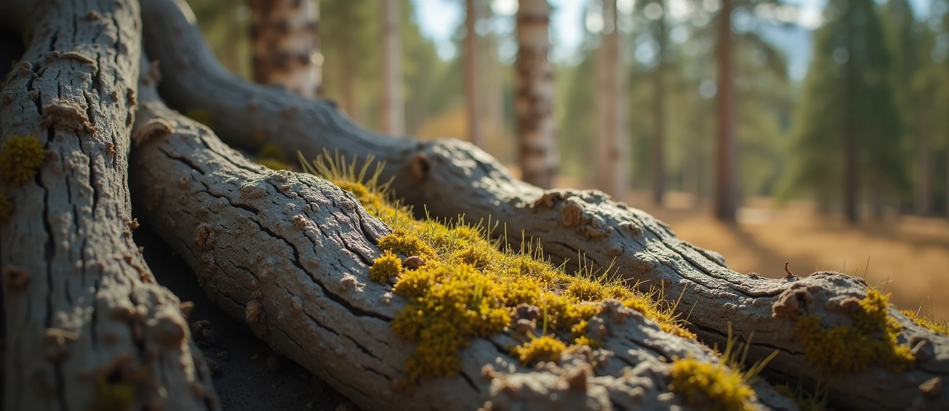 Symbolizing Growth/Resilience: A local Rabbitbrush thriving aspen grove. - AI Generated