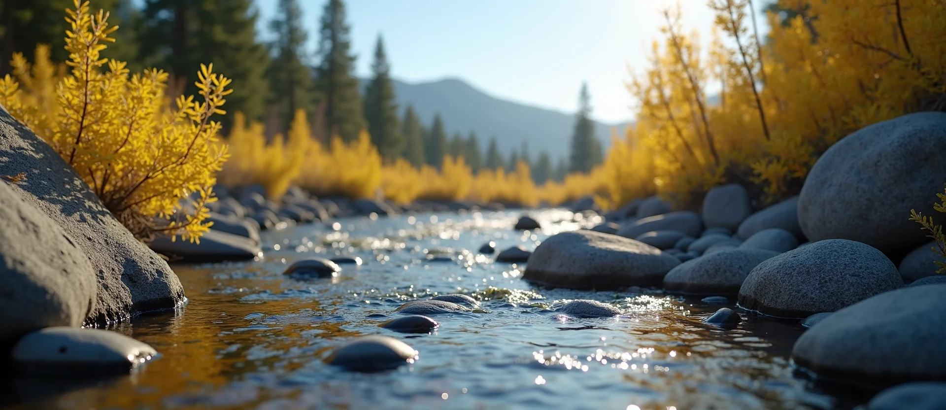 Symbolizing Flow/Cleansing: A local Mountain Mahogany smooth Truckee river stones. - AI Generated