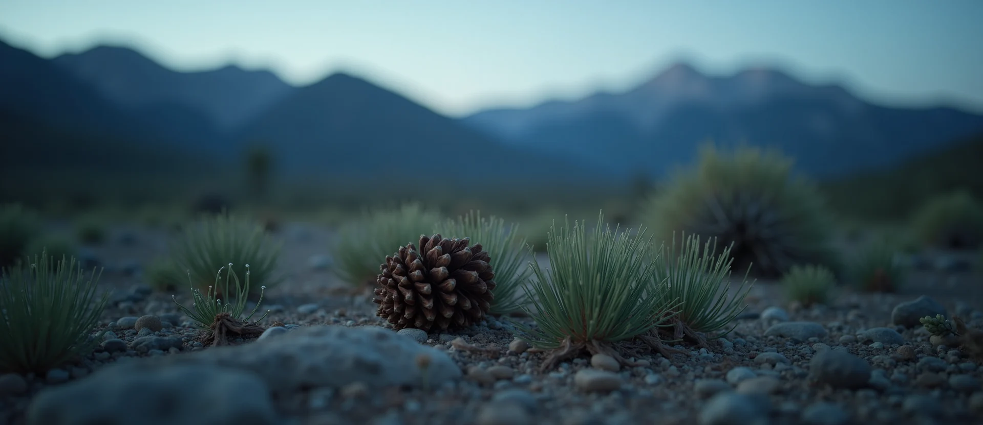 Symbolizing Seed/New Beginning: A local Manzanita opening pine cone. - AI Generated