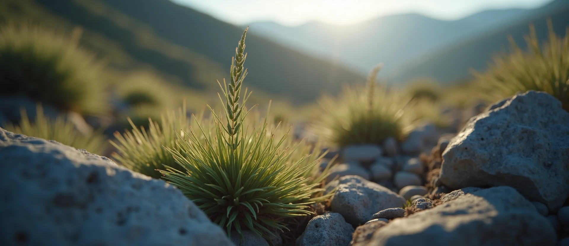 Symbolizing Seed/New Beginning: A local Rabbitbrush sprouting sagebrush seedling. - AI Generated
