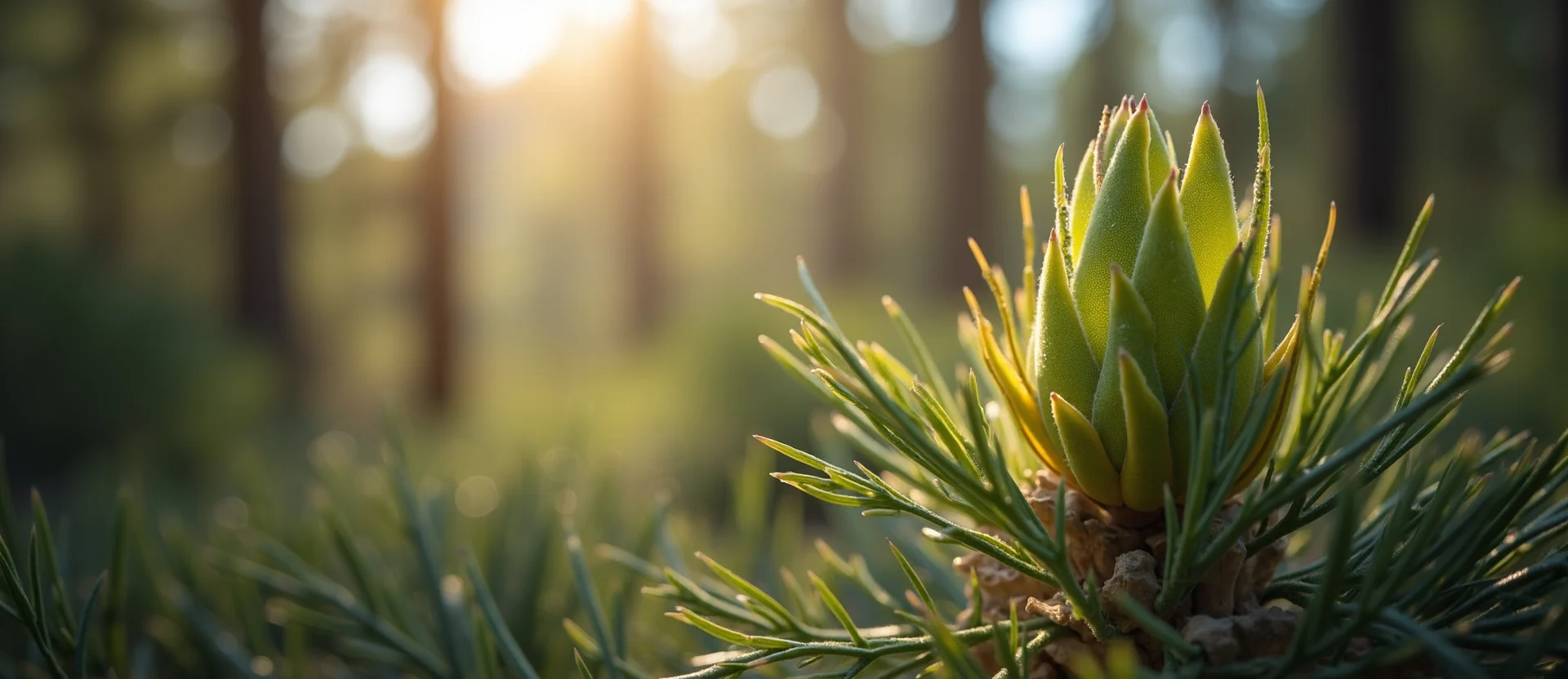 Symbolizing Seed/New Beginning: A local Bitterbrush new green bud on a branch. - AI Generated