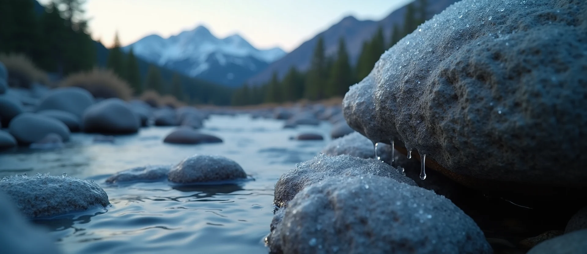 Symbolizing Flow/Cleansing: A local Manzanita smooth Truckee river stones. - AI Generated