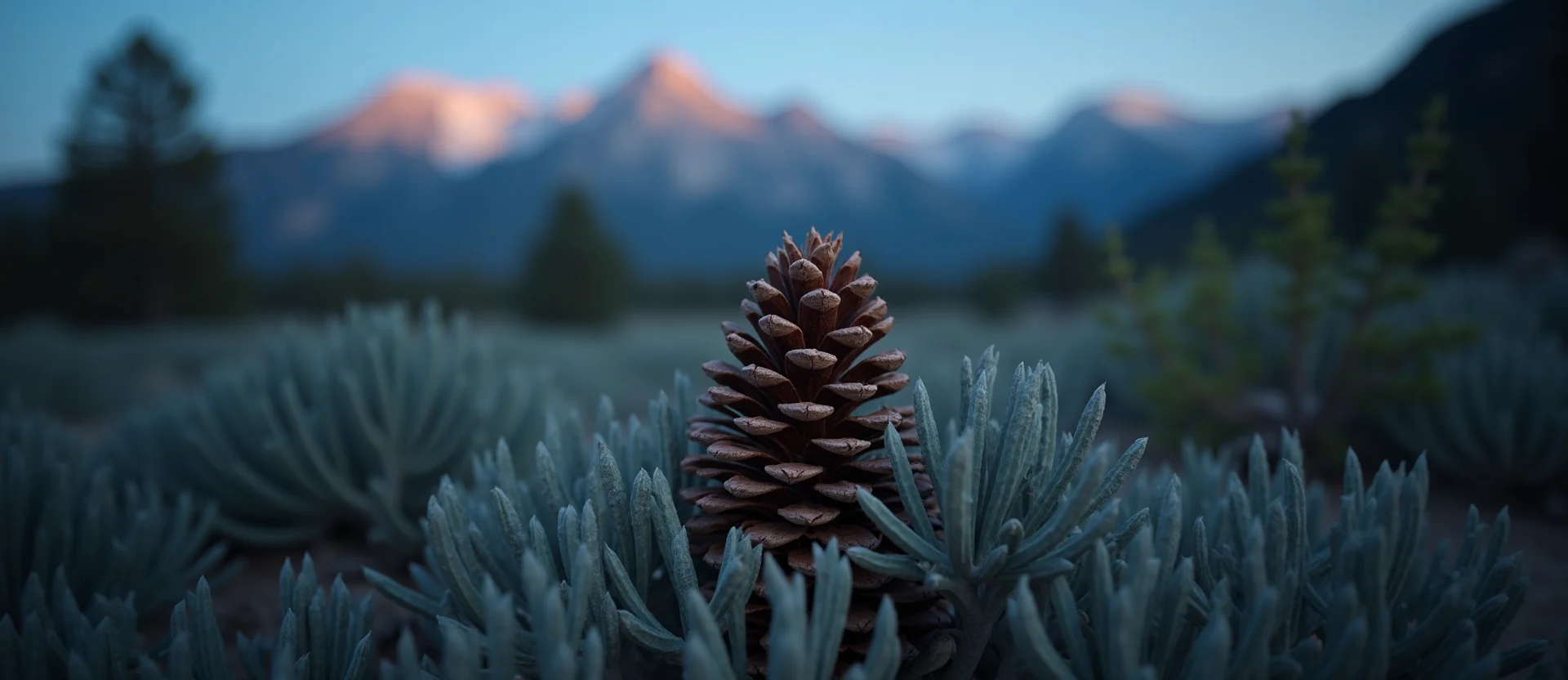 Symbolizing Seed/New Beginning: A local Manzanita opening pine cone. - AI Generated
