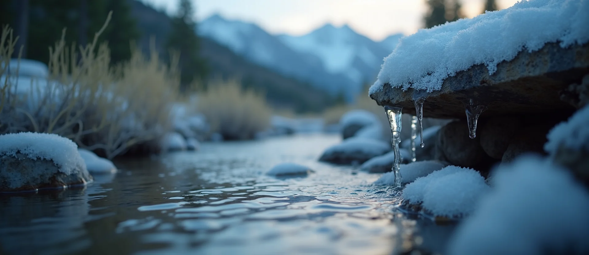 Symbolizing Flow/Cleansing: A local Manzanita babbling mountain creek. - AI Generated
