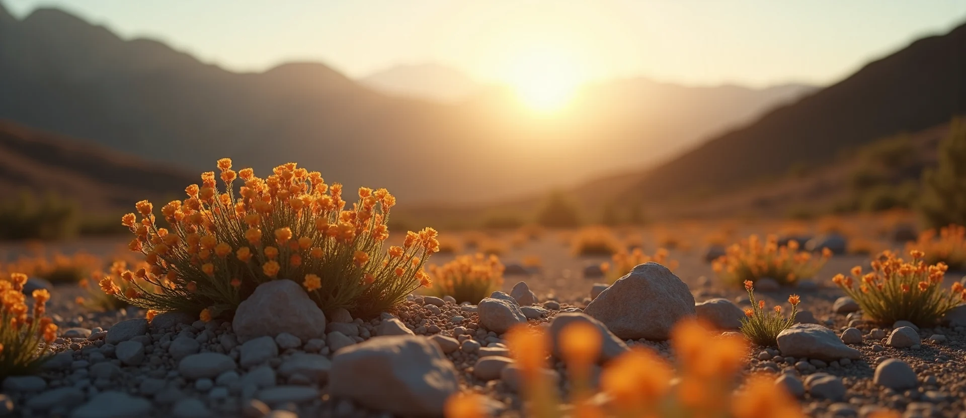 Symbolizing Identity/Local: A local Indian Paintbrush Peavine Mountain silhouette. - AI Generated