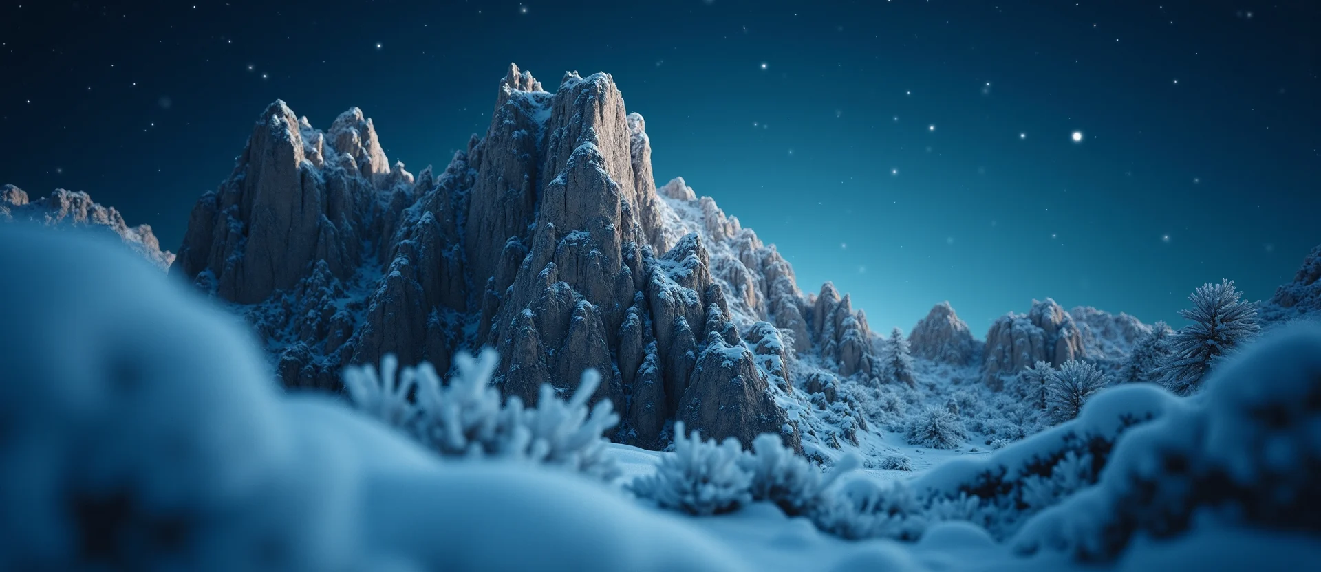 Symbolizing Stability/Peak: A local Mountain Mahogany jagged granite peak. - AI Generated