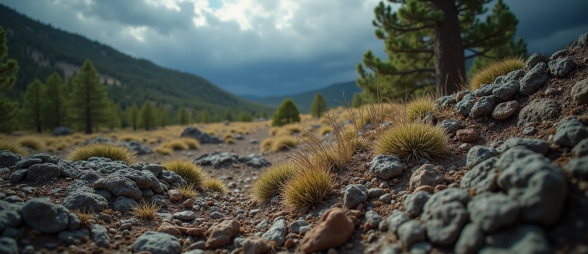 Symbolizing Identity/Local: A local Mountain Mahogany Washoe Valley floor. - AI Generated